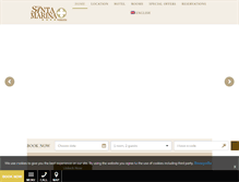 Tablet Screenshot of hotelsantamarina.it